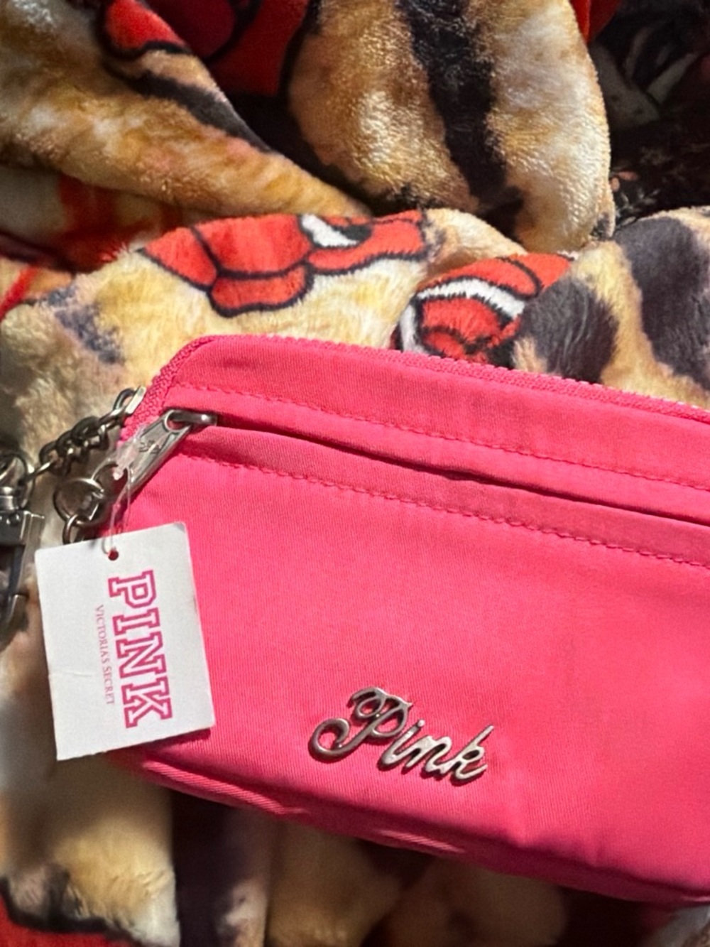 PINK Victoria's Secret Hot Pink wallet